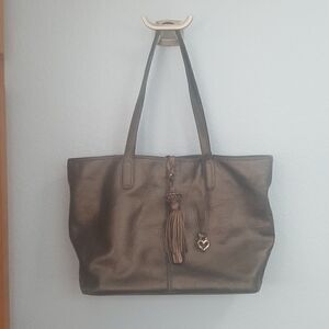Brighton gunmetal tote 